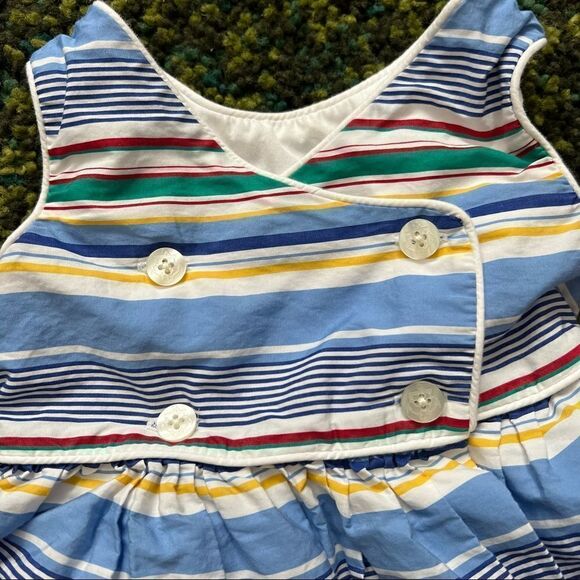 Ralph Lauren Striped Wrap Dress 12M - Picture 3 of 6